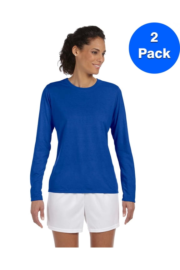 Womens Performance Long-Sleeve T-Shirt 2 Pack