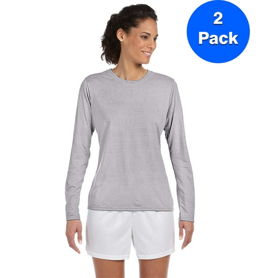 Womens Performance Long-Sleeve T-Shirt 2 Pack