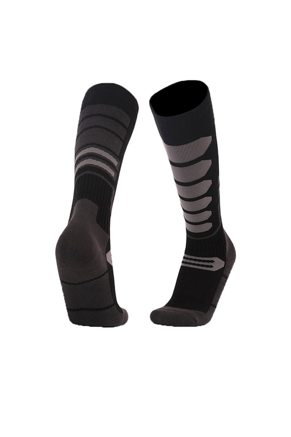 Womens Performance Ski Socks Thickened Insulated Trekking Socks Breathable Wool Blend Crew Socks Warm Cold Weather Socks For Snowboarding