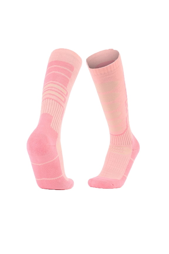Womens Performance Ski Socks Thickened Insulated Trekking Socks Breathable Wool Blend Crew Socks Warm Cold Weather Socks For Snowboarding