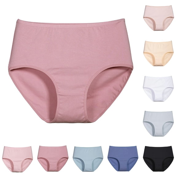 Womens Period Underwear Heavy Flow High Absorbency Panties High Waisted Menstrual Leakproof Postpartum Briefs XXL 14# Watermelon Red