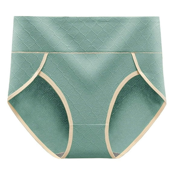 Womens Period Underwear Women's Large Size High Waist Panties Fashionable Women's Panties Womens Boxers Briefs Underwear Green XXL