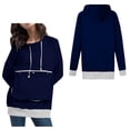 thumbnail image 1 of Womens Pet Hoodie with Pouch Pet Hoodie Carrier Long Sleeve Large Pocket Sweater with Dog Pouch Fall Clothes, 1 of 5
