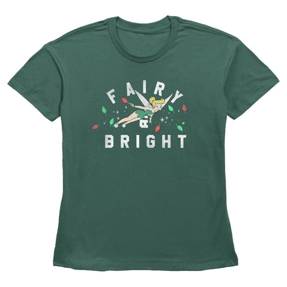 Womens Peter Pan Fairy & Bright Tinkerbell T Shirt