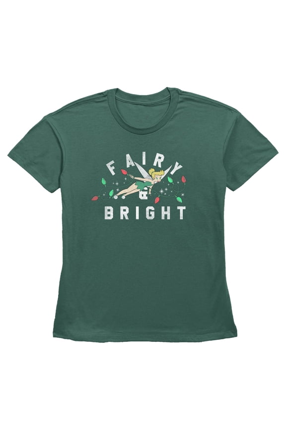 Womens Peter Pan Fairy & Bright Tinkerbell T Shirt