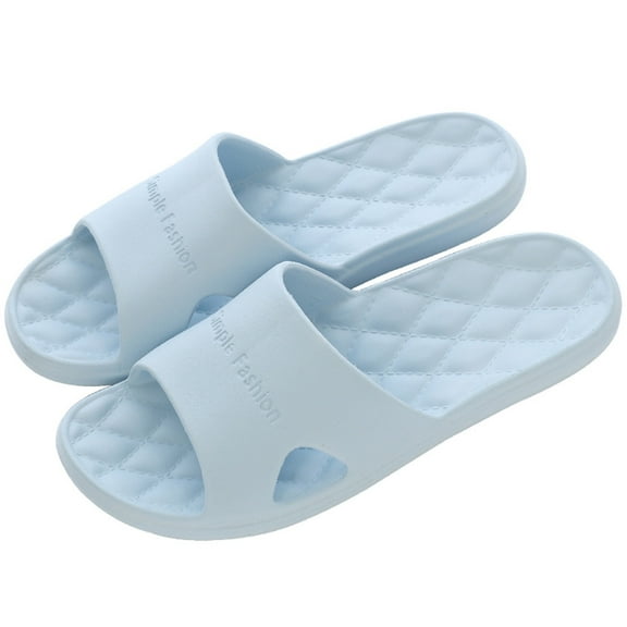Womens Petite Loyisvidion Womens Sandals,Women's Fashion Casual Couples Home Bathroom Shower Non-Slip Slippers Pool Shoes,Blue 7(35-36)