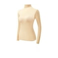 thumbnail image 1 of Womens Petite Long Sleeve Turtleneck Tops Casual Base Layer Lightweight Shirts, 1 of 2