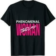 thumbnail image 1 of Womens Phenomenal Woman - That's Me | Inspirational | Encouragement T-Shirt Black S, 1 of 5