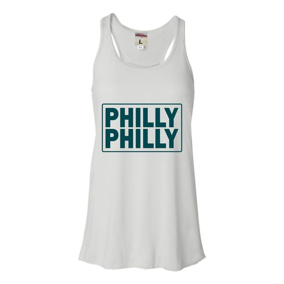 Womens Philly Philly Flowy Racerback Tank Top T-Shirt