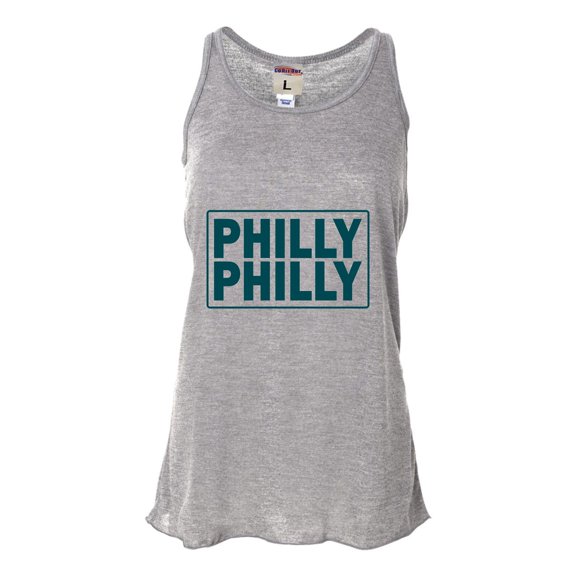 Womens Philly Philly Flowy Racerback Tank Top T-Shirt