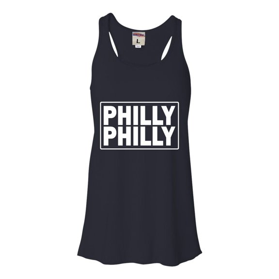 Womens Philly Philly Flowy Racerback Tank Top T-Shirt