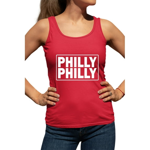 Womens Philly Philly Racerback Tank Top T-Shirt