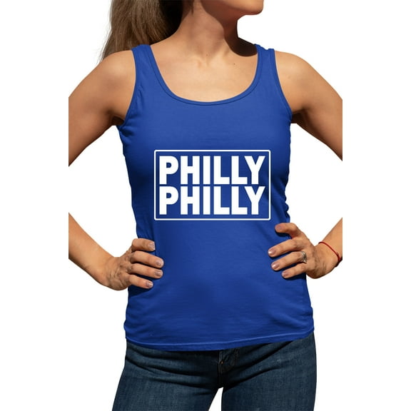 Womens Philly Philly Racerback Tank Top T-Shirt