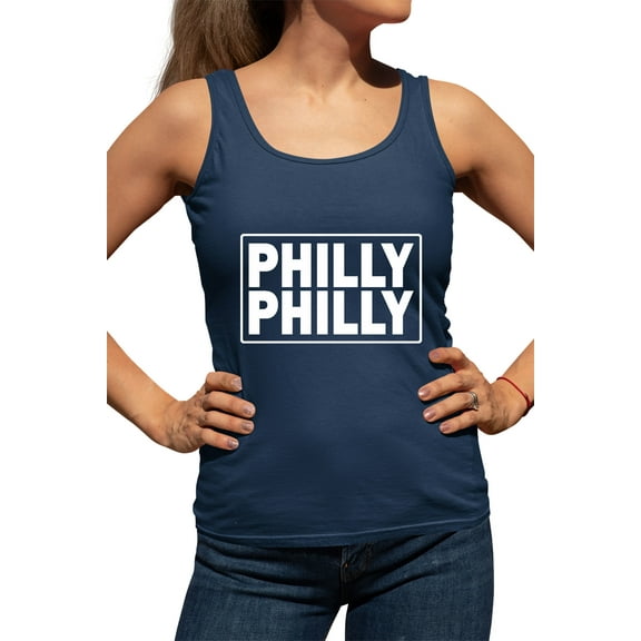 Womens Philly Philly Racerback Tank Top T-Shirt