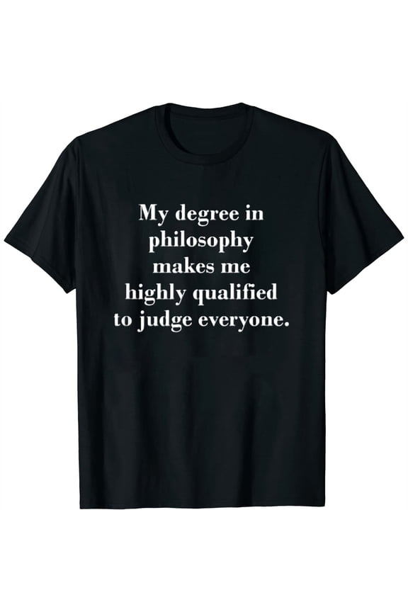 Womens Philosophy, Funny, Graduate, Philosopher T Shirt Black 4X-Large