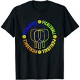 thumbnail image 1 of Womens Pickleball Paddle And Ball Colorful Graphic T-Shirt Black X-Large, 1 of 5