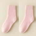 thumbnail image 1 of VONCOS Womens Pink Crew Socks, Everyday Casual Socks Soft Polyester, Breathable Comfortable Socks, 1 of 6