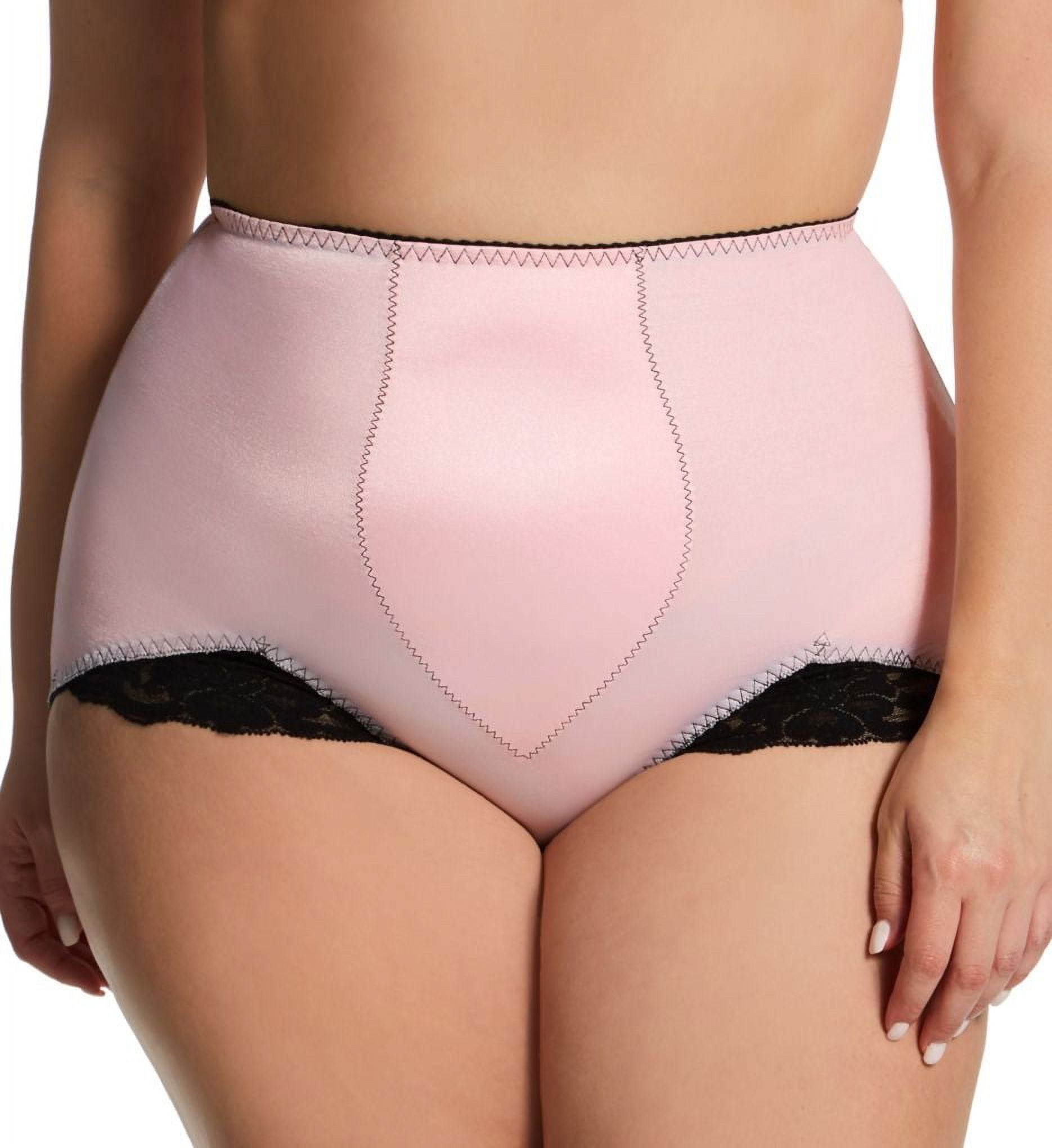 Women's Rago 919X Plus Light Shaping V Leg Brief Panty with Lace