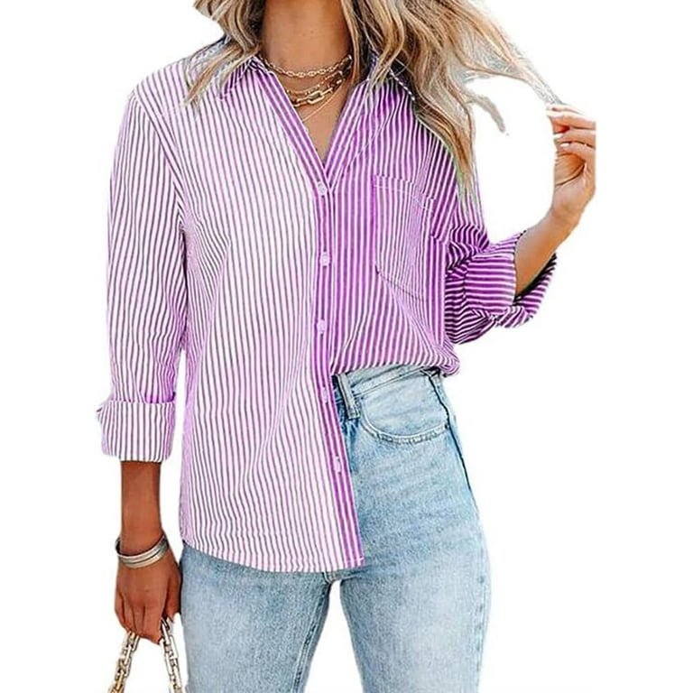 Casual Stripe Leopard Patchwork Contrast O Neck Tops Casual Stripe Leopard Patchwork Contrast O Neck Tops