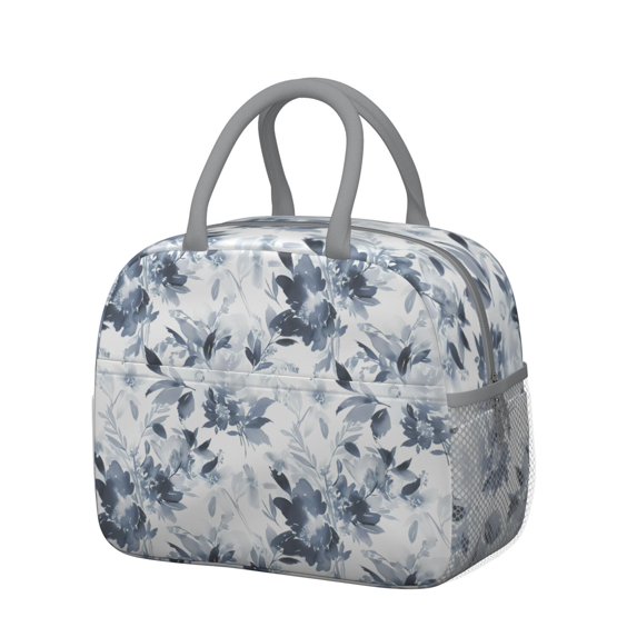 Womens Pioneer Flower Floral Print Pattern Lunch Box for Work,Insulated Lunch Bag for Women,Loncheras Para Mujer,Leakproof Adult Lunch Bag for Work,Beach,Travel,Picnic,Camping