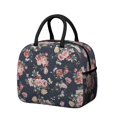 thumbnail image 1 of Womens Pioneer Flower Floral Print Pattern Lunch Box for Work,Insulated Lunch Bag for Women,Loncheras Para Mujer,Leakproof Adult Lunch Bag for Work,Beach,Travel,Picnic,Camping, 1 of 7