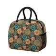 thumbnail image 1 of Womens Pioneer Flower Floral Print Pattern Lunch Box for Work,Insulated Lunch Bag for Women,Loncheras Para Mujer,Leakproof Adult Lunch Bag for Work,Beach,Travel,Picnic,Camping, 1 of 6