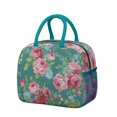 thumbnail image 1 of Womens Pioneer Flower Floral Print Pattern Lunch Box for Work,Insulated Lunch Bag for Women,Loncheras Para Mujer,Leakproof Adult Lunch Bag for Work,Beach,Travel,Picnic,Camping, 1 of 7
