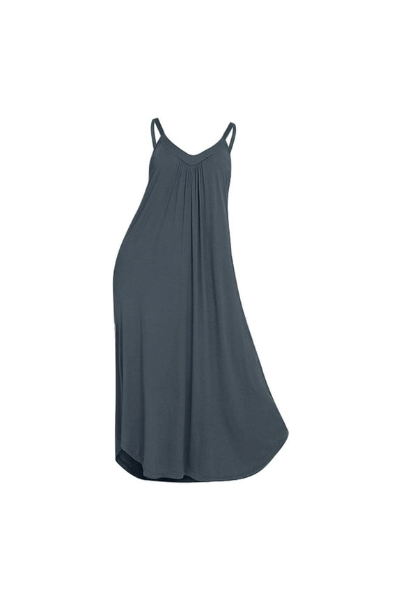 Womens Nightgowns & Sleepshirts Sleeveless Long Nightshirt Full Plus Size Sleepshirt Chemise Night Dress for Women