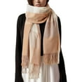 thumbnail image 1 of Womens Plaid Scarfs Soft Winter Long Scarves Thick Warm Lined Knit Wraps Scarf Cold Weather, 1 of 6