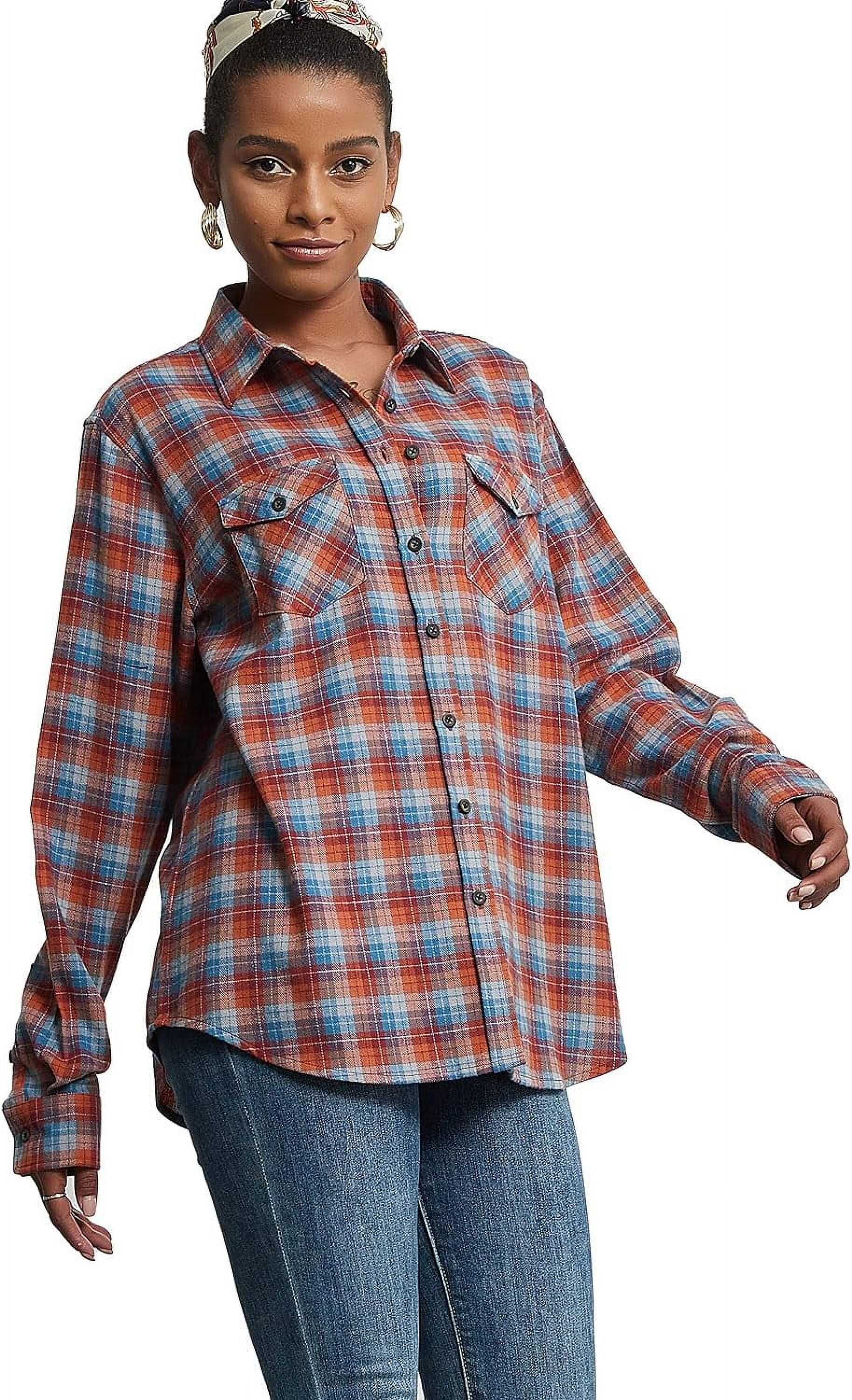 womens plaid fitted shirt