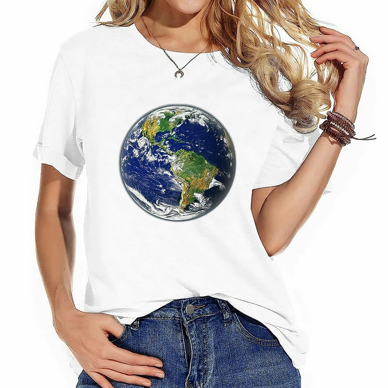 Planet Earth Globe T Shirt For Earth Day Planet Earth Globe T Shirt For Earth Day