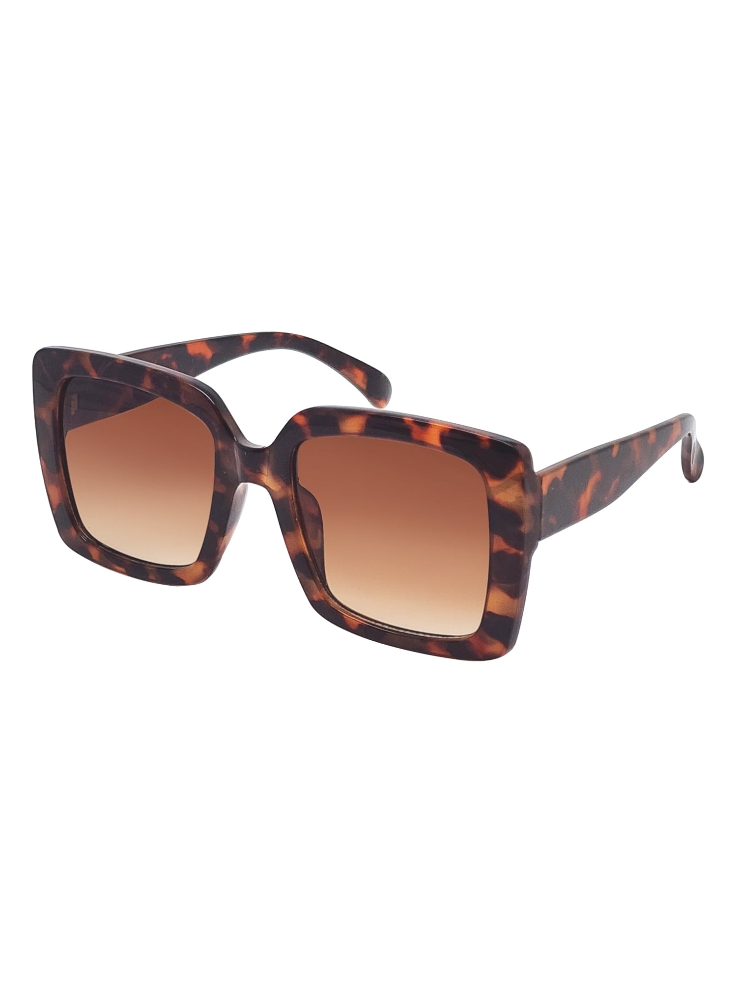Oversized square tortoise sunglasses deals