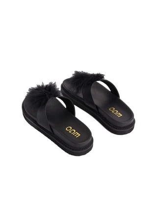 Fur Platform Sandals