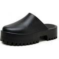 thumbnail image 1 of Womens Platform Mules Slip On Sandals Closed Toe Clogs Non-Slip Thick Sole Waterproof Slippers, 1 of 7