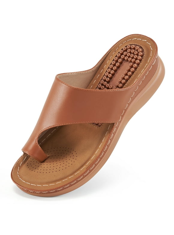 Womens Platform Sandals Comfortable Orthopedic Wedge Shoes Dressy Summer Walking Wedges