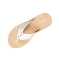 thumbnail image 1 of Womens Platform Sandals & Flip Flops Comfortable for Walking, White Summer Shoes with Arch Support & Cushion - Water-Resistant Casual Everyday Wear,Size 8.5, 1 of 9