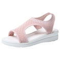 thumbnail image 1 of Womens Platform Sandals Sport Fish Mouth Wedges Casual Summer Slide Sandals #283 Pink, 1 of 6