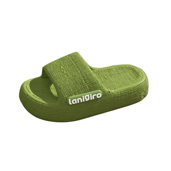 Womens Platform Slides Green Non-Slip Water-Resistant EVA Sandals for House Shower Clogs Slippers,Size 7.5-8.5