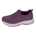 thumbnail image 1 of Womens Platform Sneakers Breathable Slip on Walking Shoes Nonslip Low Top Tennis Shoes Comfortable Arch Support Nursing Shoes Wine Size 8, 1 of 5