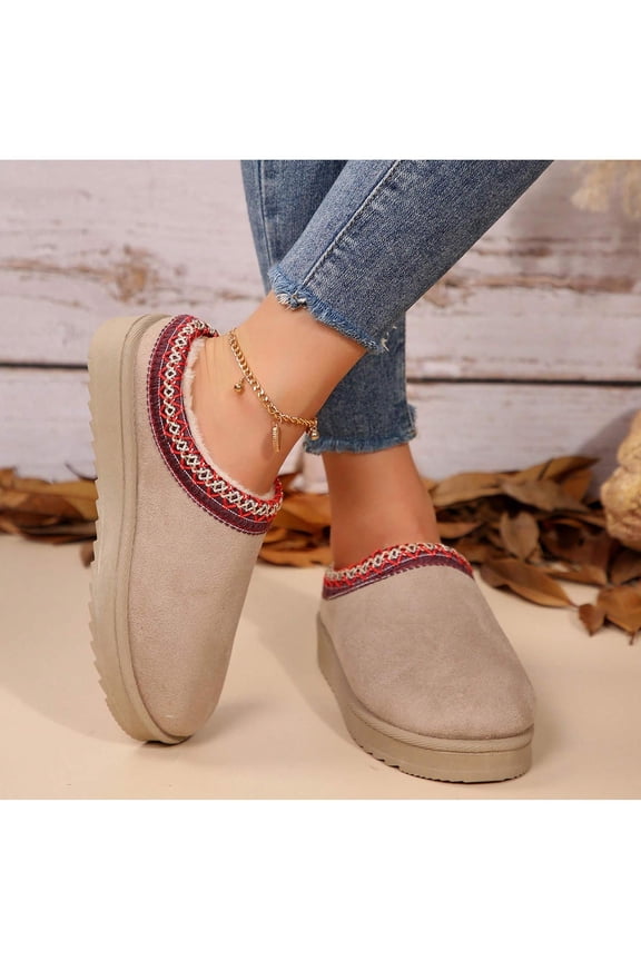 Womens Platform Snow Boots - Warm & Durable Outdoor Shoes for Non-Slip Comfort, Thickened Sole with Winter Slippers (2026)