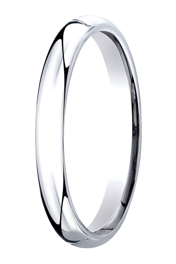 Womens Platinum, 3mm Slim Profile Comfort-Fit Wedding Band (sz 4)