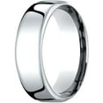 thumbnail image 1 of Womens Platinum, 7.5mm London Couture Comfort-Fit Wedding Band (sz 9), 1 of 3