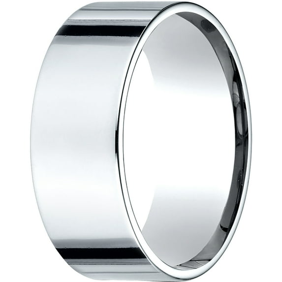Womens Platinum, 8.0mm Flat Comfort-Fit Wedding Band (sz 14.5)