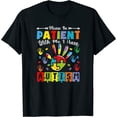 thumbnail image 1 of Womens Please Be Patient With Me I Have Autism Hand Puzzle Pieces Sweatshirt Black, 1 of 5