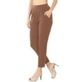 thumbnail image 1 of Womens Pleated High Rise Elastic Waist Dress Pants w/ Pockets, 1 of 7