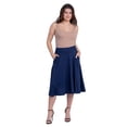 thumbnail image 1 of Womens Pleated Pocket Midi Skirt, 1 of 7