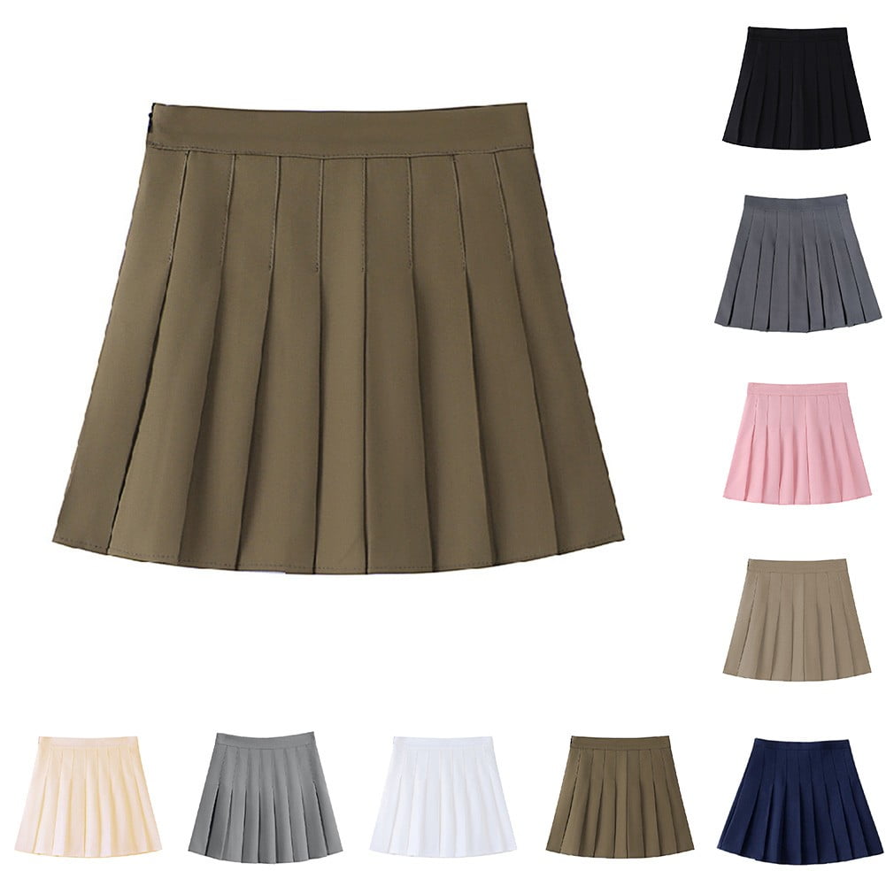 College Style Pleated Skirt TRK0003