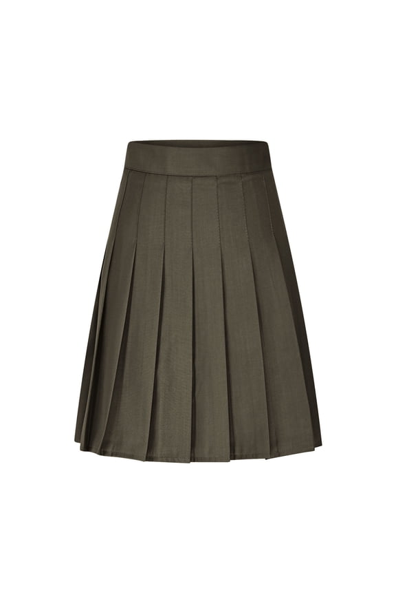 Womens Pleated Skirts High Waisted A-Line Skirt Teens Girls School Uniform Athletic Golf Skorts Built in Shorts Khaki XS