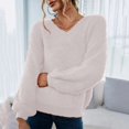thumbnail image 1 of Womens Pleated Trumpet Sleeve Short Sweater Womens Loose Autumn And Winter Long Sleeved Knitted Sweater Mens Oversized Pullover Modern Ocean Sweater Sweat Jelly Men's Large Sweaters Guys Mens Button, 1 of 4