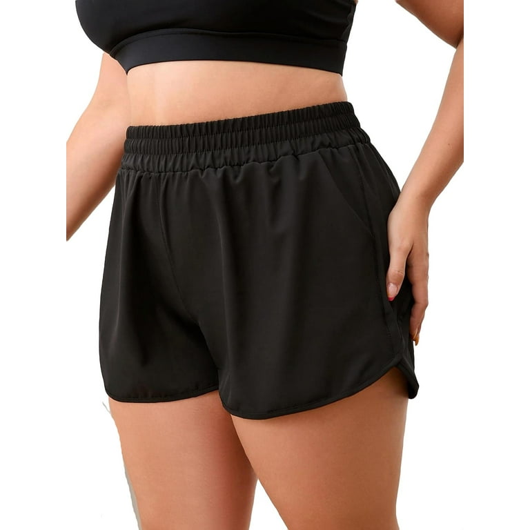Walmart black biker cheap shorts